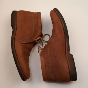 ALLEN EDMONDS‎ Ranch-Skos Leather Tan Brown Sz 14 A Mens Boots Shoes